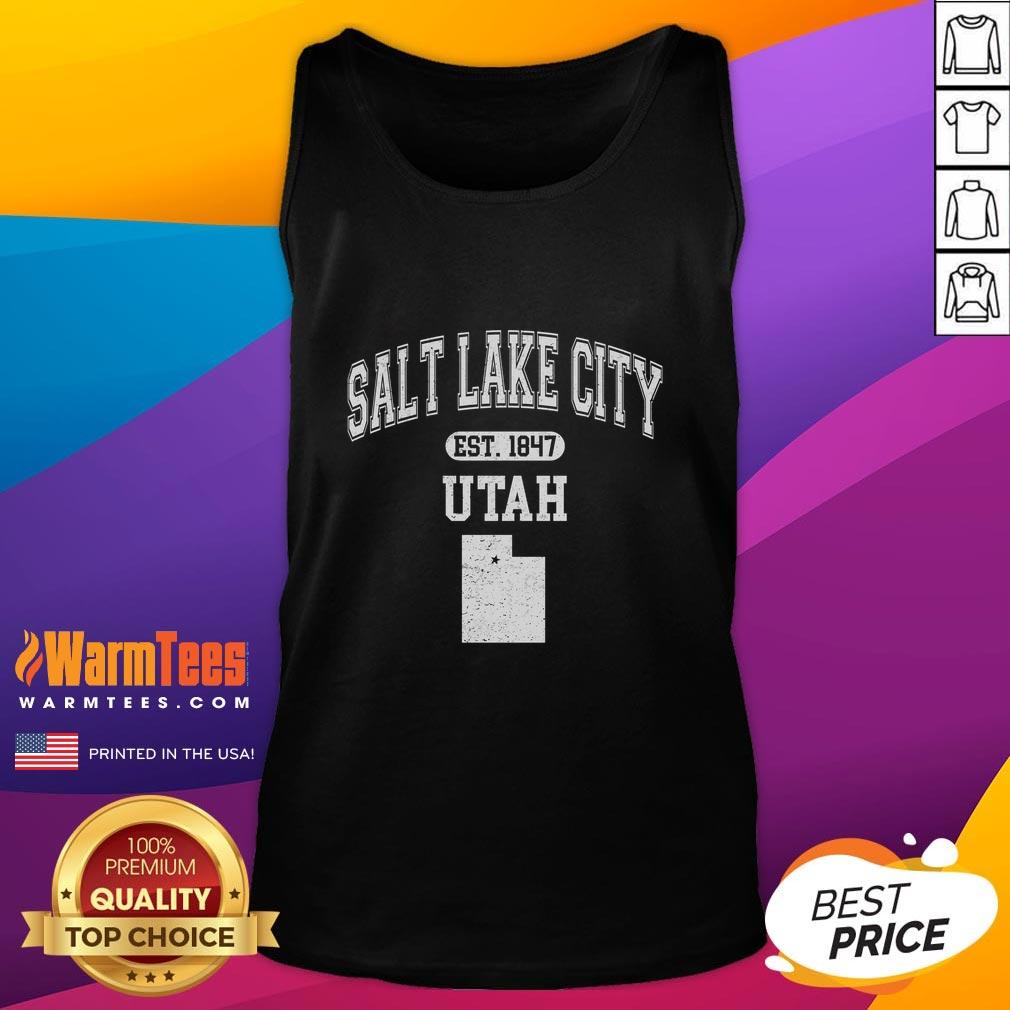 good-salt-lake-city-utah-est-1847-varsity-tank-top Good Salt Lake City Utah Est 1847 varsity tank top featuring a stylish design perfect for summer wear.