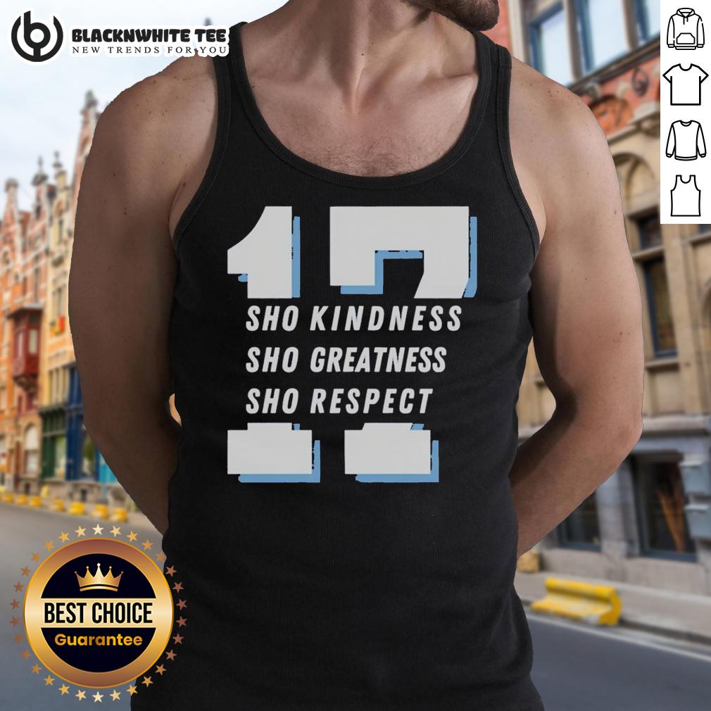 Good Shohei Ohtani 17 Sho Kindness Sho Greatness Sho Respect Los Angeles Dodgers Tank Top Good Shohei Ohtani tank top celebrating kindness and greatness, featuring Los Angeles Dodgers colors and design.