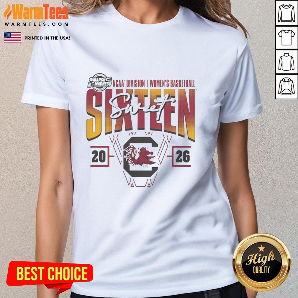 good-south-carolina-gamecocks-2026-march-madness-sweet-16-ncaa-womens-basketball-tournament-ladies-tee Good South Carolina Gamecocks 2026 March Madness Sweet 16 NCAA Women's Basketball Tournament Ladies Tee in vibrant colors.