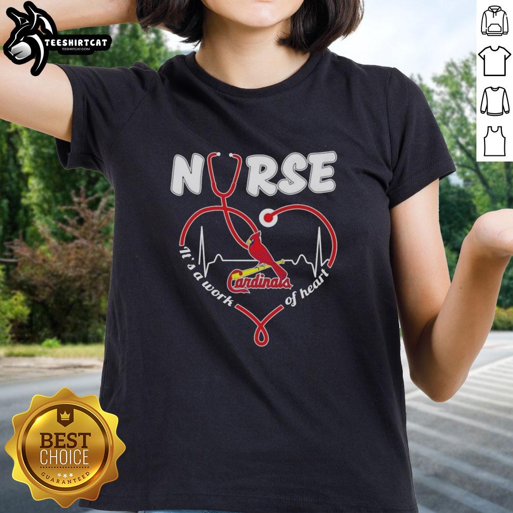 good-st-louis-cardinals-mlb-nurse-its-a-work-of-heart-stethoscope-ladies-tee Alt Text: Good St. Louis Cardinals MLB nurse tee with heart design and stethoscope, perfect for baseball-loving healthcare workers.