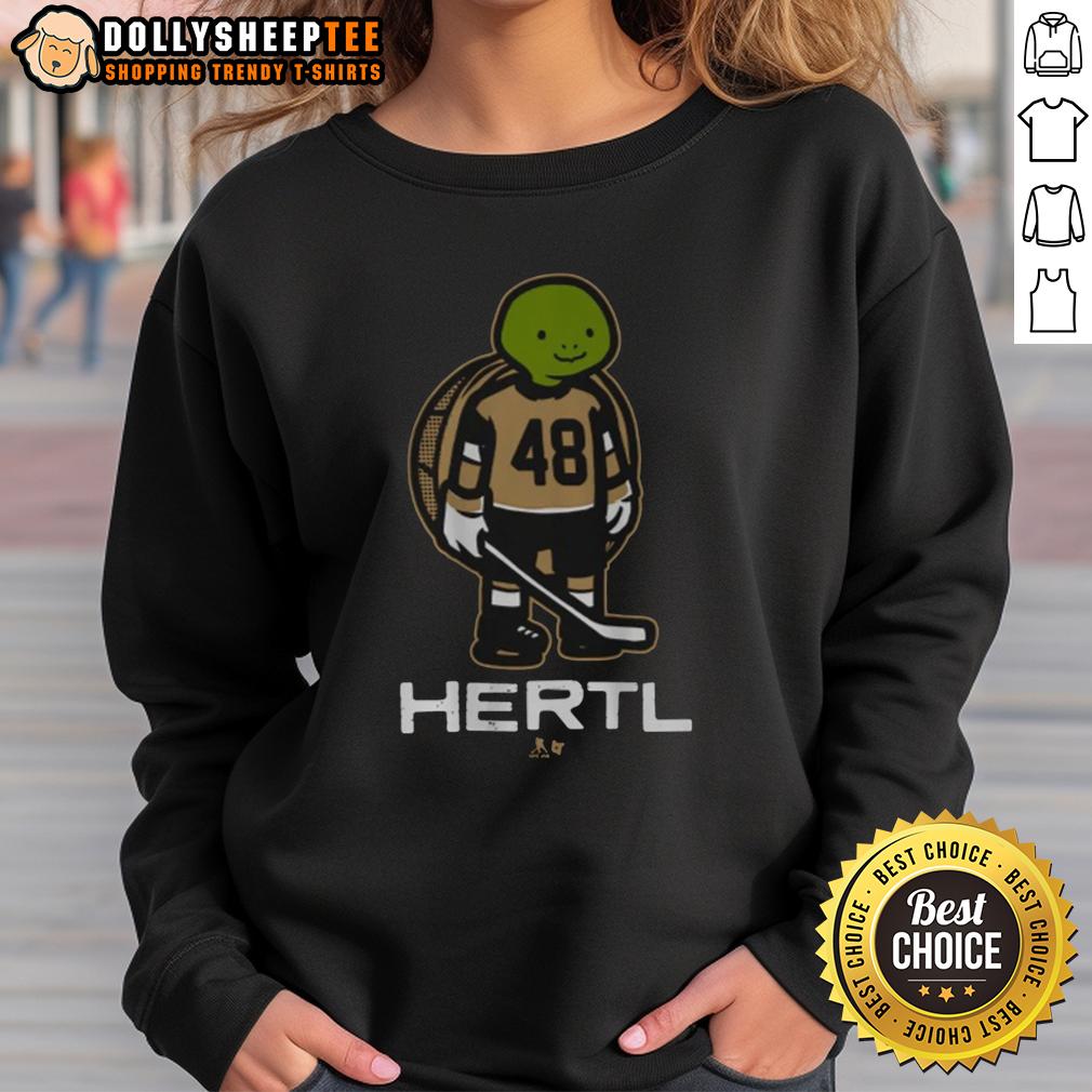 Good Tomas Hertl The Turtle Sweatshirt Alt Text: Good Tomas Hertl The Turtle Sweatshirt featuring a vibrant turtle design, perfect for fans of hockey and stylish apparel.