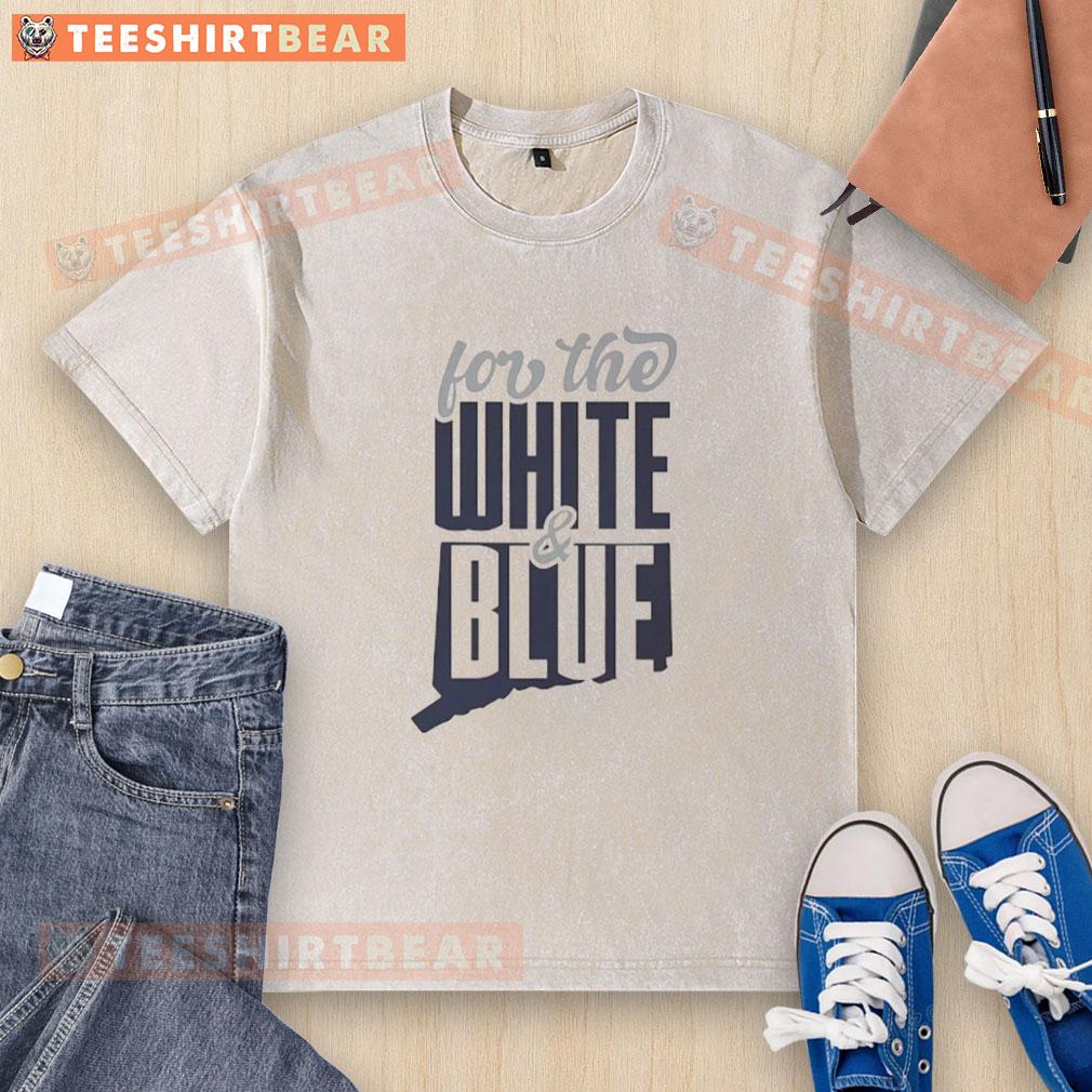 good-uconn-huskies-for-the-white-and-blue-washed-t-shirt Alt Text: Good UConn Huskies white and blue washed t-shirt featuring the UConn logo, perfect for fans and casual wear.