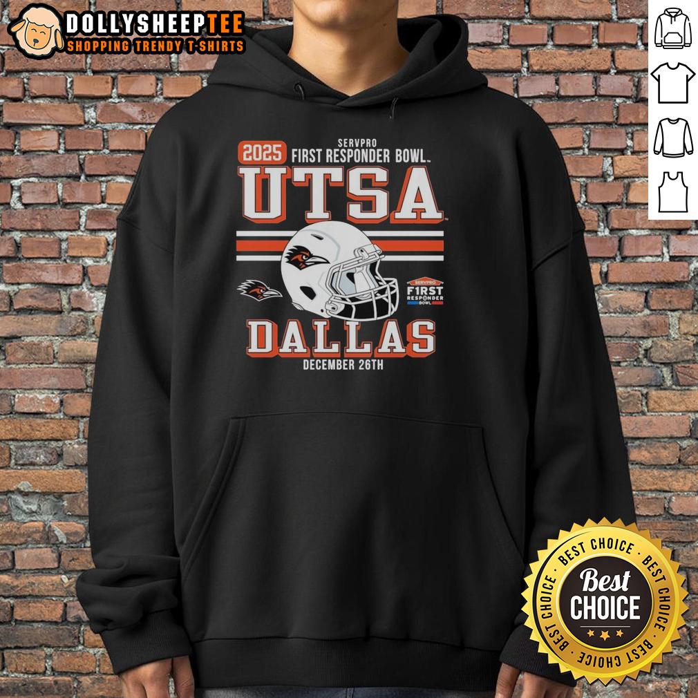 Good Utsa Roadrunners Servpro First Responder Bowl Hoodie Good Utsa Roadrunners Servpro First Responder Bowl hoodie featuring team colors and logo, perfect for fans.