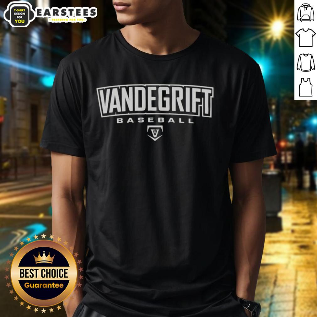 good-vandegrift-crown-trio-baseball-wordmark-outline-t-shirt Good Vandegrift Crown Trio Baseball Wordmark Outline T-Shirt featuring bold lettering and a stylish design for fans.