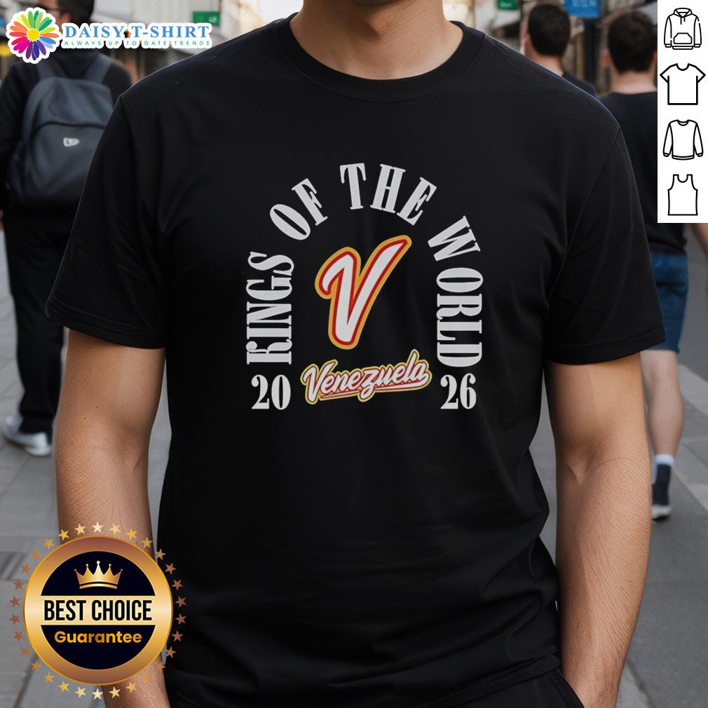 Good Venezuela Team 2026 World Baseball Classic Champions Kings Of The World T-Shirt Good Venezuela Team 2026 World Baseball Classic Champions Kings Of The World T-Shirt featuring vibrant team graphics.