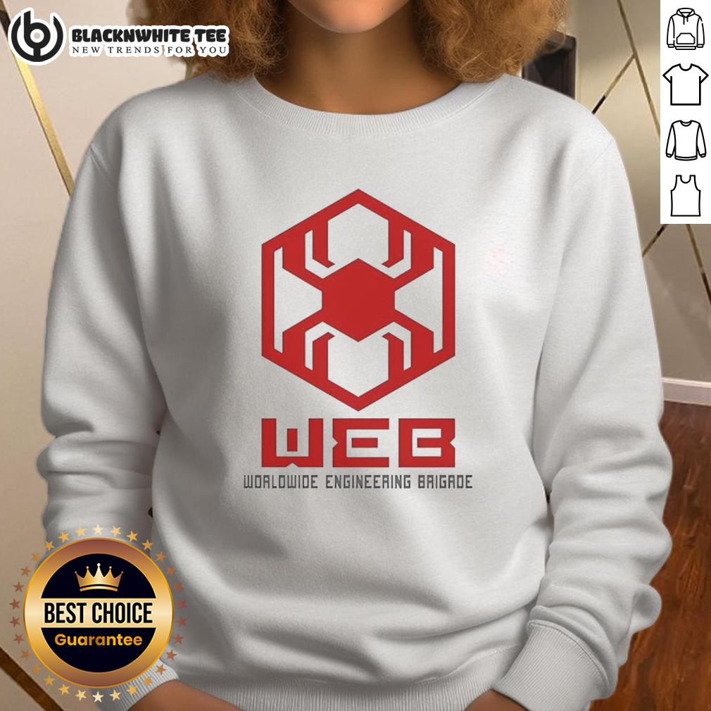 Good Web Worldwide Engineering Brigade Sweatshirt Good Web Worldwide Engineering Brigade sweatshirt featuring a modern design and vibrant colors, perfect for tech enthusiasts.