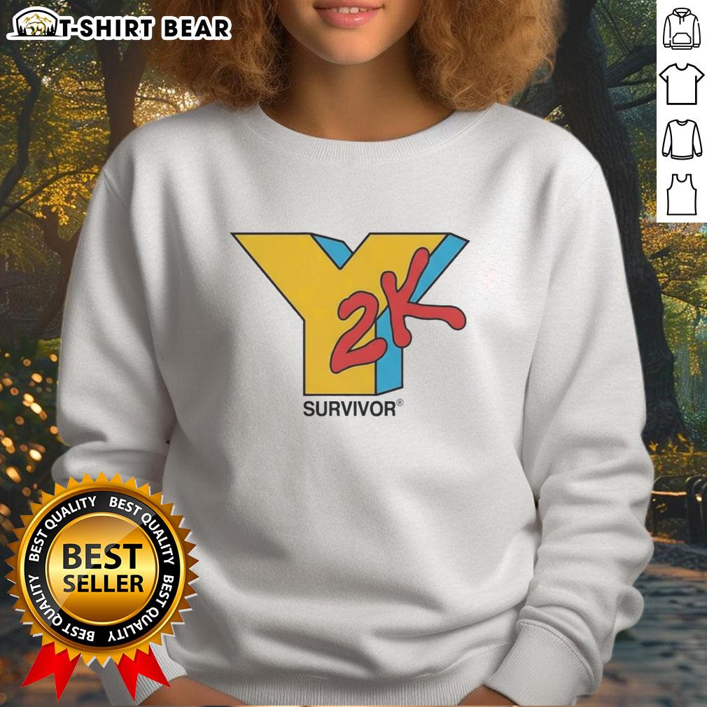 Good Y2K Survivor Logo Sweatshirt Good Y2K Survivor logo sweatshirt featuring bold graphic design and vintage style, perfect for retro fashion enthusiasts.