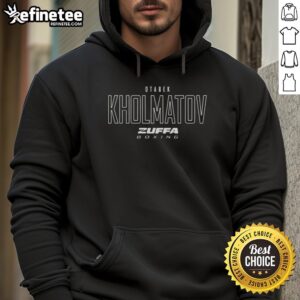 Official Otabek Kholmatov Zuffa Boxing Elite Hoodie showcasing stylish design and premium quality for boxing fans.