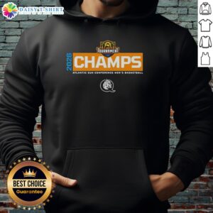 Awesome Atlantic Sun Conference Men's Basketball 2026 Champs Hoodie featuring vibrant team colors and logo.