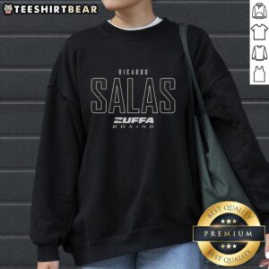 Top Ricardo Salas Zuffa Boxing Elite sweatshirt featuring a stylish design for boxing enthusiasts and fans.