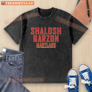 Official Yarden Garzon Maryland Terrapins Shalosh Garzon washed t-shirt featuring team logo and vibrant colors.