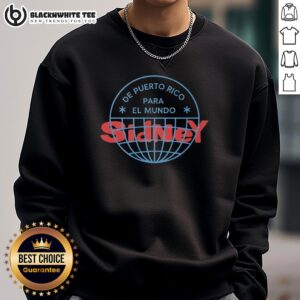 Original Bad Bunny Puerto Rico Para El Mundo concert tour sweatshirt in Sydney, Australia, featuring vibrant design.