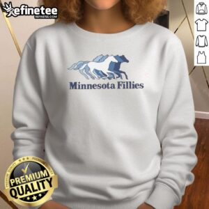 Cozy Hot Minnesota Fillies sweatshirt in vibrant colors, perfect for fans and casual wear, showcasing team spirit and style.