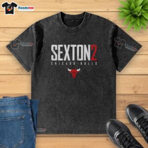 Collin Sexton Chicago Bulls Elite Washed T-Shirt featuring a stylish design and vibrant team colors.