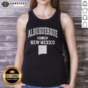 Awesome Albuquerque New Mexico Est. 1706 varsity tank top in vibrant colors, perfect for showcasing local pride.