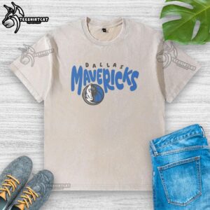 Nice Dallas Mavericks Bubble Washed T-Shirt featuring team logo and vibrant colors, perfect for fans and casual wear.