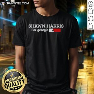 Nice Shawn Harris For Georgia T-Shirt featuring bold graphics and vibrant colors supporting Shawn Harris in Georgia.