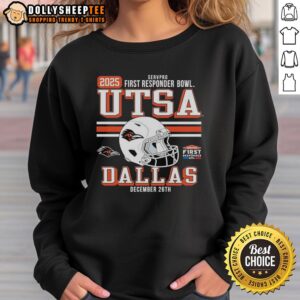 Alt Text: Good Utsa Roadrunners Servpro First Responder Bowl sweatshirt showcasing team pride and spirit in vibrant colors.