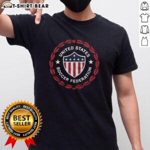 Pretty Us Soccer 1986 Crest T-Shirt featuring vintage design and iconic logo, perfect for soccer enthusiasts and collectors.