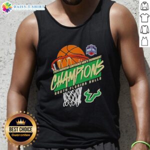 Premium South Florida men's basketball 2026 American Conference Tournament champions tank top in vibrant colors.