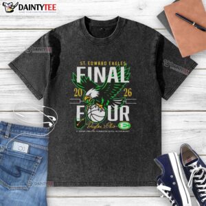 Alt Text: Hot 2026 St. Edward Basketball Final 4 Pickerington Central washed t-shirt showcasing team pride and a vintage look.
