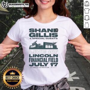 Shane Gillis performing live at Lincoln Financial Field on July 17, featuring special guests and a vibrant crowd.