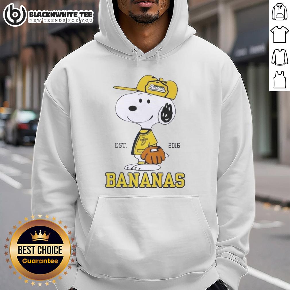 Pretty Peanuts Snoopy X Savannah Bananas Est 2016 Hoodie Pretty Peanuts Snoopy X Savannah Bananas Est 2016 hoodie featuring vibrant graphics and cozy design.