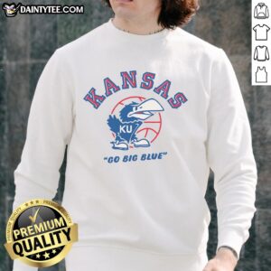 Vintage Kansas Jayhawks homefield basketball sweatshirt in blue, featuring iconic logo and stylish design for fans.