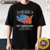 Hot America Detroit Lions and Tigers 250th Anniversary T-Shirt celebrating 1776-2026, featuring vibrant team logos.