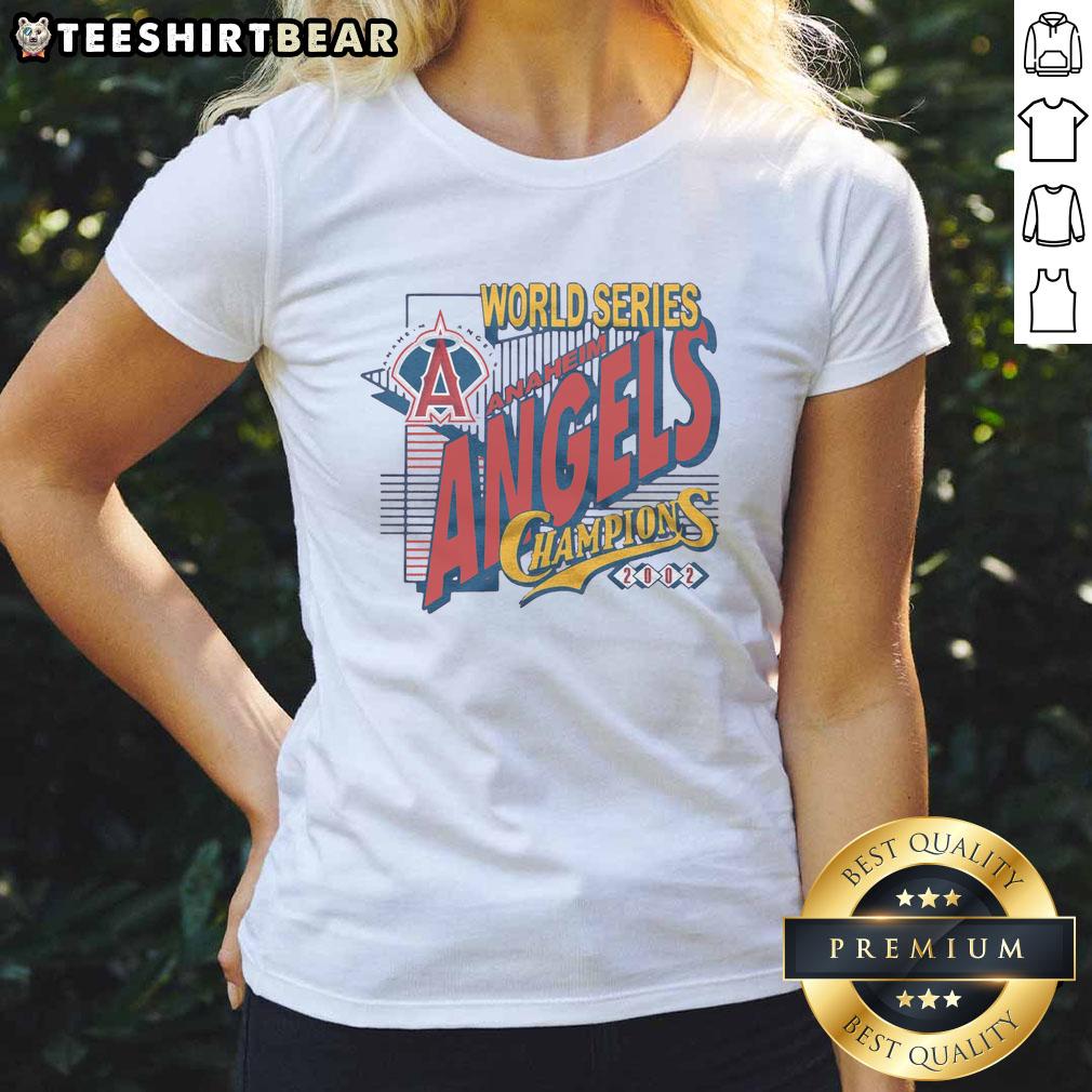 hot-anaheim-angels-2002-world-series-champions-ladies-tee Hot Anaheim Angels 2002 World Series Champions ladies tee, featuring bold team logo and vibrant colors for fans.
