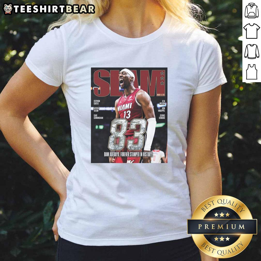 hot-bam-adebayo-miami-heat-basketball-83-point-slam-261-magazine-ladies-tee Hot Bam Adebayo of Miami Heat scores an 83-point slam, featured on 261 Magazine Ladies Tee.