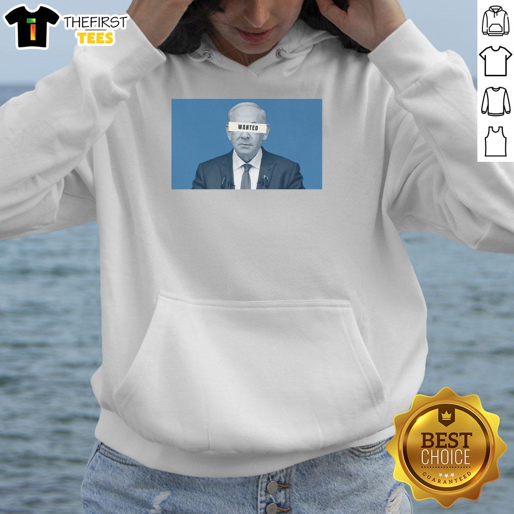 hot-benjamin-netanyahu-wanted-hoodie Hot Benjamin Netanyahu Wanted Hoodie featuring a bold graphic design, perfect for fans of political fashion and statement wear.