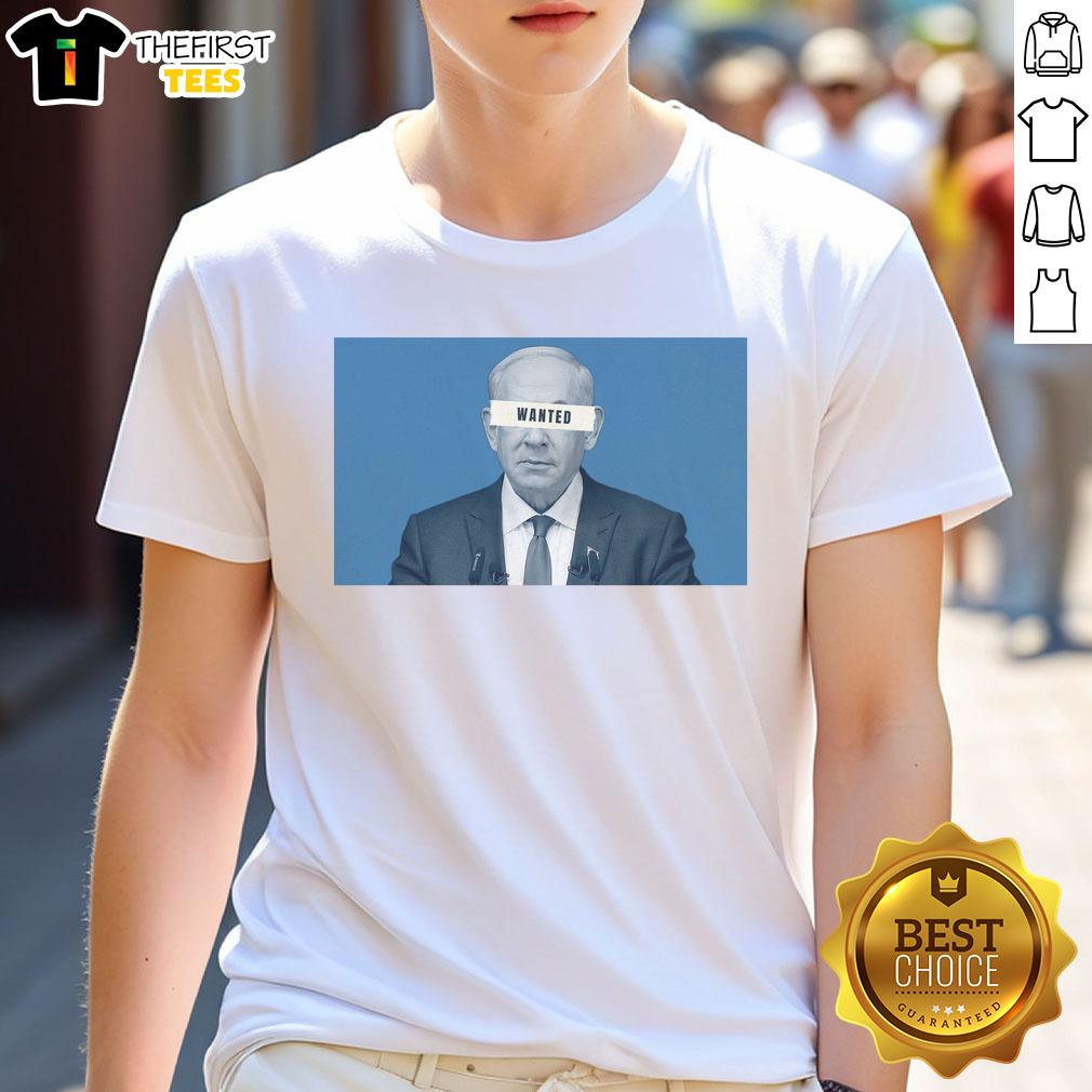 hot-benjamin-netanyahu-wanted-t-shirt Hot Benjamin Netanyahu Wanted T-Shirt featuring bold graphics and a trendy design for political statement wear.