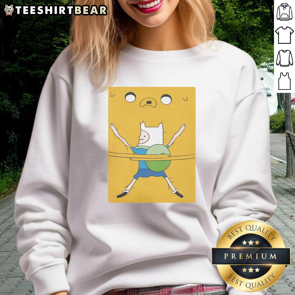 hot-finn-hugging-jake-bro-hug-adventure-time-movie-sweatshirt Hot Finn hugging Jake in a bro hug on Adventure Time movie sweatshirt, perfect for fans of the animated series.