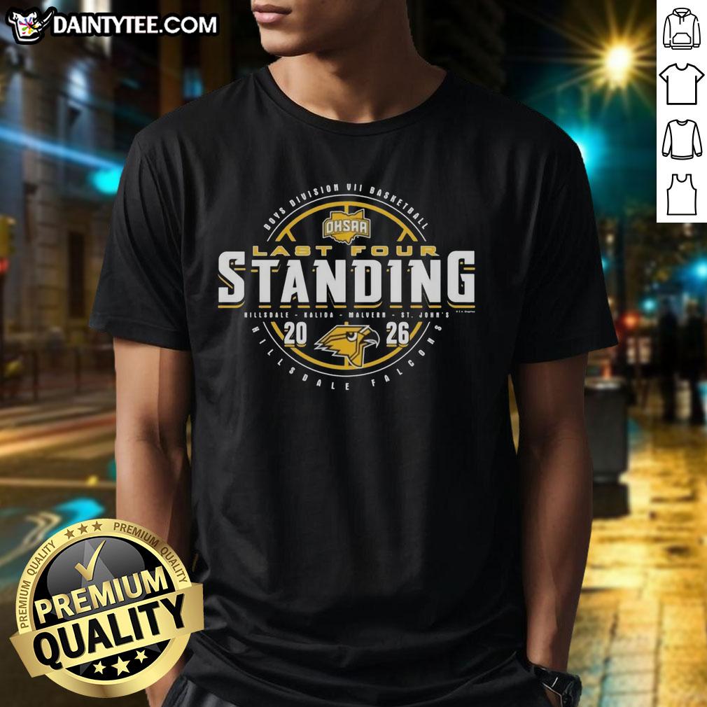 hot-hillsdale-falcons-2026-ohsaa-boys-basketball-division-7-last-four-standing-t-shirt-1 Hillsdale Falcons 2026 OHSAA Boys Basketball Division 7 Last Four Standing T-Shirt featuring team colors and logo.