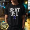 Hot Illinois Fighting Illini Beat OSU T-Shirt featuring vibrant team colors and logo, perfect for game day attire.