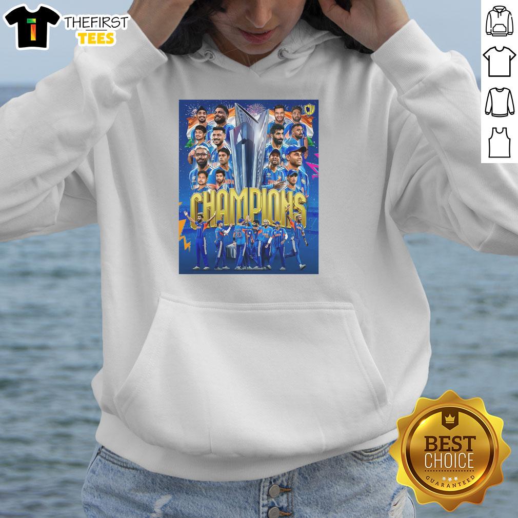 hot-indian-cricket-congratulations-icc-mens-t20-world-cup-2026-graphic-hoodie Alt Text: Hot Indian Cricket Congratulations ICC Men's T20 World Cup 2026 Graphic Hoodie design in vibrant colors.