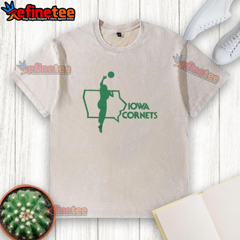 hot-iowa-cornets-washed-t-shirt Hot Iowa Cornets washed t-shirt featuring a vintage design, perfect for fans and casual wear enthusiasts.