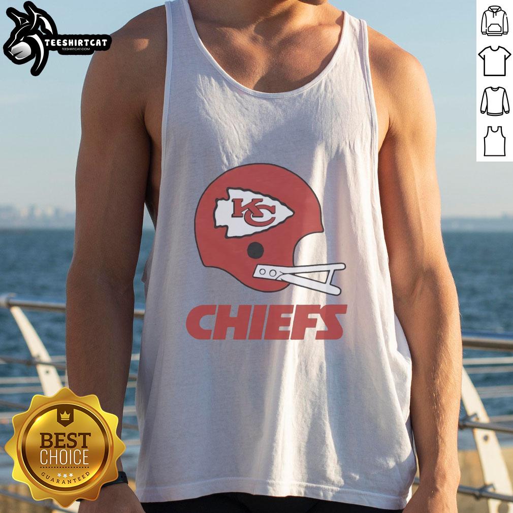 hot-kansas-city-chiefs-football-logo-in-big-helmet-tank-top Hot Kansas City Chiefs football logo displayed on a big helmet tank top, perfect for fans and summer outings.
