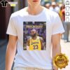 Alt Text: Hot King James LeBron James poster t-shirt celebrating 15,838 field goals made in NBA history.