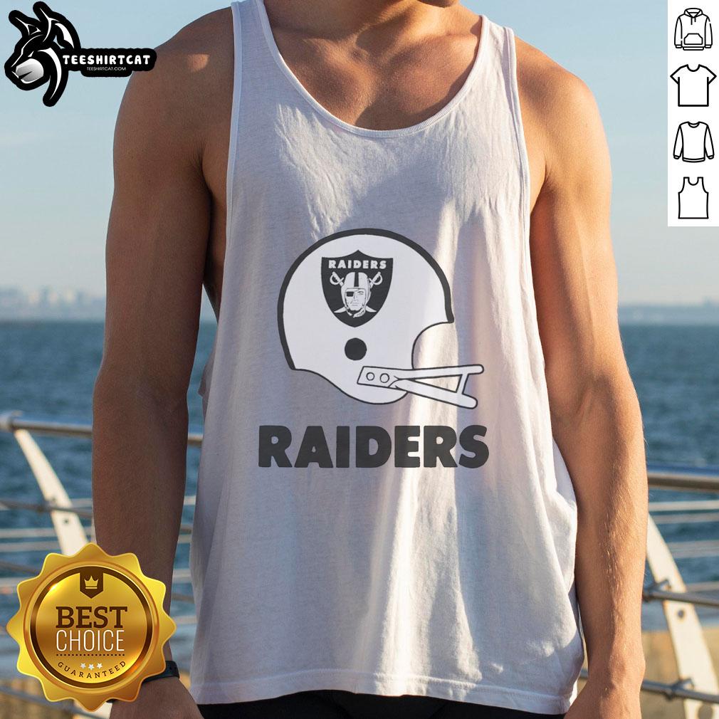hot-las-vegas-raiders-football-logo-in-big-helmet-tank-top Stylish tank top featuring the Hot Las Vegas Raiders football logo inside a large helmet design.