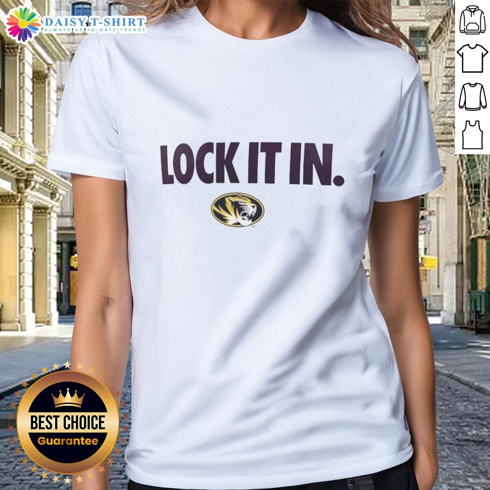 Hot Missouri Tigers 2026 Lock It In Ladies Tee Hot Missouri Tigers 2026 Lock It In Ladies Tee featuring team colors and logo for fans and supporters.