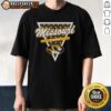 Hot Missouri Tigers Football T-Shirt featuring a palm tree pattern inside a triangle logo, perfect for fans and summer wear.