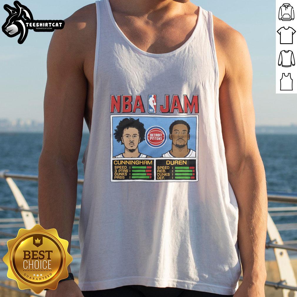 hot-nba-jam-pistons-cunningham-and-duren-tank-top Hot NBA Jam Pistons Cunningham And Duren T-Shirt - Image 4