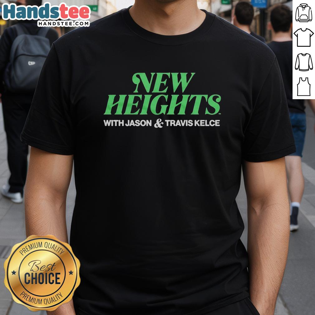 hot-new-heights-podcast-with-jason-kelce-and-travis-kelce-in-cincinnati-bearcats-football-t-shirt Hot New Heights Podcast featuring Jason and Travis Kelce wearing Cincinnati Bearcats football T-shirts.