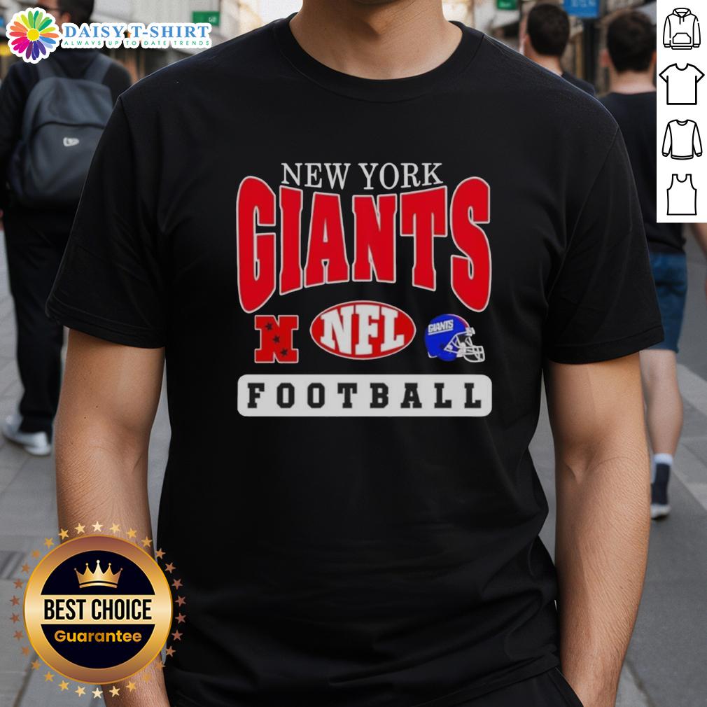 Hot New York Giants Nfl Football Helmet Logo T Shirt Hot New York Giants NFL football helmet logo T-shirt featuring vibrant team colors and a bold design for fans.