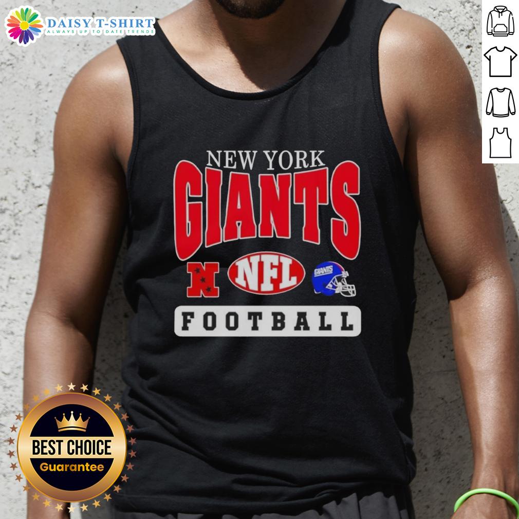 Hot New York Giants Nfl Football Helmet Logo Tank Top Alt Text: Hot New York Giants NFL football helmet logo tank top for fans, showcasing team pride and stylish sportswear.