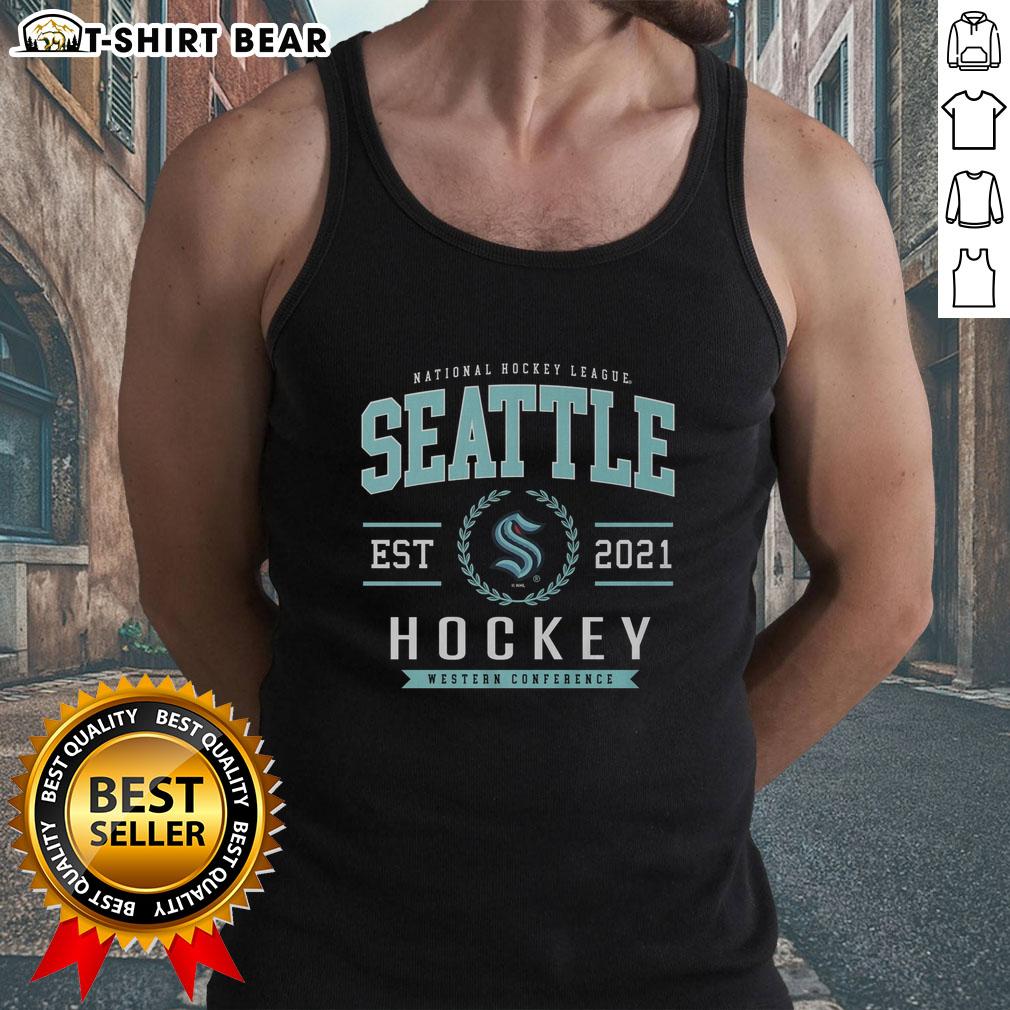 Hot Seattle Kraken Hockey Legacy Crest Tank Top Hot Seattle Kraken hockey legacy crest tank top featuring team colors and logo, perfect for fans and summer wear.