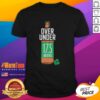 Hot St Paddy's Over Under 17.5 Beers T-Shirt featuring fun St. Patrick's Day design for beer lovers.