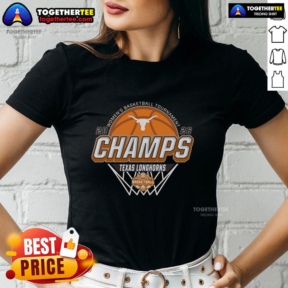 Hot Texas Longhorns Blue 84 2026 Sec Women's Basketball Tournament Champions Locker Room Ladies-Tee